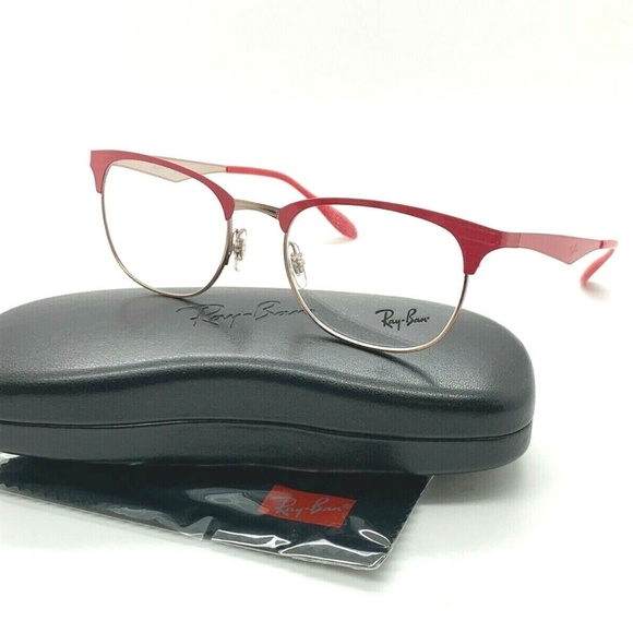 New Ray-Ban Frames Bordeaux on Copper Unisex Glasses RB6346 2974 52-19-145 METAL